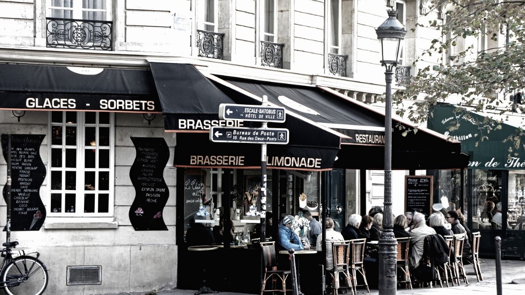 A sophisticated coffee shop in french?