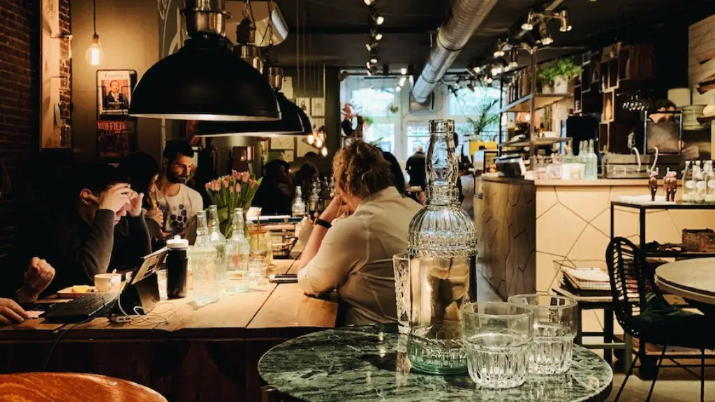 How many employees needed in a coffee shop?